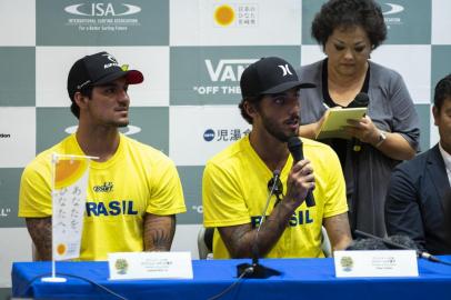  Gabriel Medina e Filipe Toledo serão um dos representantes do Brasil nos Jogos Mundiais de Surfe.Indexador: Ben ReedFotógrafo: Owner