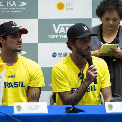  Gabriel Medina e Filipe Toledo serão um dos representantes do Brasil nos Jogos Mundiais de Surfe.Indexador: Ben ReedFotógrafo: Owner