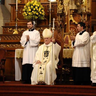  CAXIAS DO SUL, RS, BRASIL (08/09/2019)Posse do novo bispo da Diocese de Caxias do Sul, José Gislon na catedral de Caxias do Sul. (Antonio Valiente/Agência RBS)