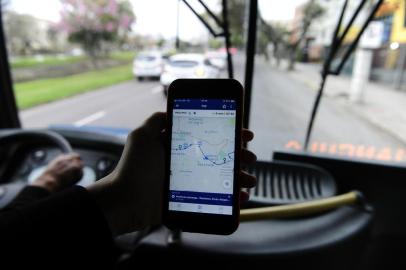  PORTO ALEGRE,RS,BRASIL.2019,09,10.Blitz nos aplicativos do transporte publico.(RONALDO BERNARDI/AGENCIA RBS).