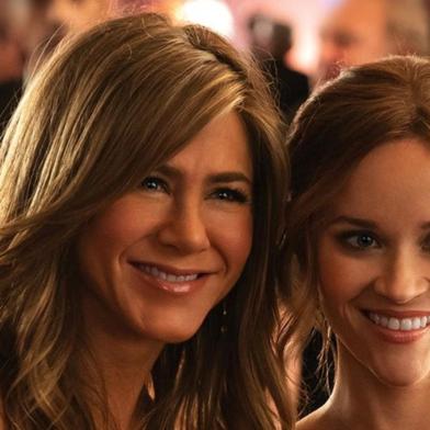 Reese Witherspoon e Jennifer Aniston em The Morning Show, série da Apple TV+