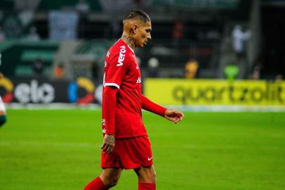 Partida entre Palmeiras x Internacional  pela quartas de final da Copa do Brasil 2019SÃO PAULO, SP, 10.07.2019 ? PALMEIRAS-INTERNACIONAL - Guerrero do Internacional durante partida contra o Palmeiras, válido pela quartas de final da Copa do Brasil 2019, no Allianz Parque, zona oeste de são paulo nesta quarta-fera (10). (Foto: Renato Gizzi/Photo Premium/Folhapress)Local: SÃ¿O PAULO ;SP