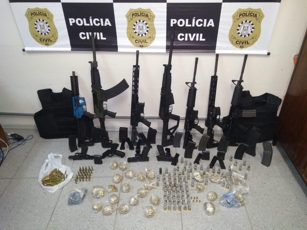 Polícia faz maior apreensão de armas do estado 