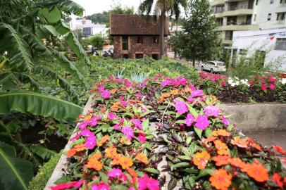 Casa de Pedra recebe ajardinamento com flores.