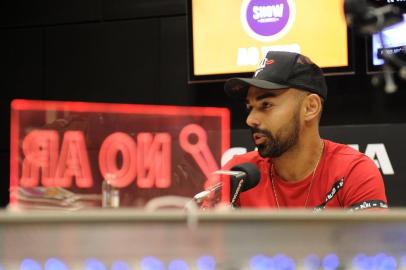  CAXIAS DO SUL, RS, BRASIL, 13/09/2019 - Programa show dos esportes na rádio Gaúcha Serra, com o convidado Dalberto, atacante do Juventude. Apresentação de Eduardo Costa e Marcelo Rocha. (Marcelo Casagrande/Agência RBS)