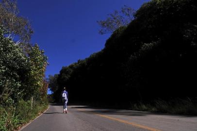  FARROUPILHA. RS, BRASIL, 20/05/2019 - Percorremos os 10,7 quilômetros do caminho de Caravaggio com a psicóloga Relin Hahn que falou sobre espiritualidade. (Marcelo Casagrande/Agência RBS)