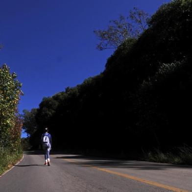  FARROUPILHA. RS, BRASIL, 20/05/2019 - Percorremos os 10,7 quilômetros do caminho de Caravaggio com a psicóloga Relin Hahn que falou sobre espiritualidade. (Marcelo Casagrande/Agência RBS)