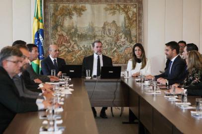 Ministro do STF Dias Toffoli preside audiência de conciliação sobre proposta do executivo de contigenciamento do orçamento/RS. Foto: Nelson Jr./SCO/STF