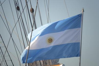  ITAJAI,SC,BRASIL, 10/02/2014: Veleiro Libertad de bandeira agentina é o segundo veleiro a chegar em Itajai e aportar na Delegacia da Capitania dos Portos para a expedição Velas Latinoamérica