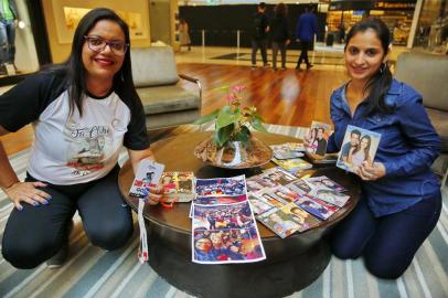  PORTO ALEGRE, RS, BRASIL 18/09/2019 - Evelyn e Leticia, que se conheceram 15 anos atrás e se reencontraram recentemente em um encontro de fãs de Sandy e Junior. (FOTO: ROBINSON ESTRÁSULAS/AGÊNCIA RBS)