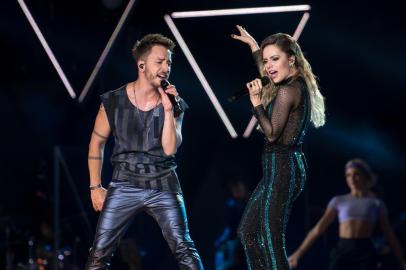 Sandy e Junior toca em São Paulo, no Allianz Park, fim de agosto. turnê Nossa História