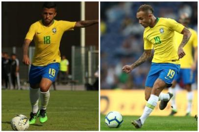 Matheus Henrique e Everton montagem Seleçãi Brasileira