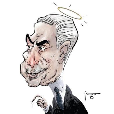 Charge de Michel Temer feita por Gilmar Fraga