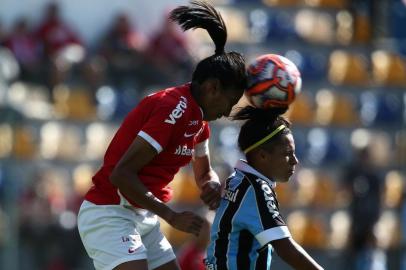  PORTO ALEGRE, RS, BRASIL - GreNal feminino pelo Gauchão feminino 2019, realizado no SESC, em Porto Alegre.