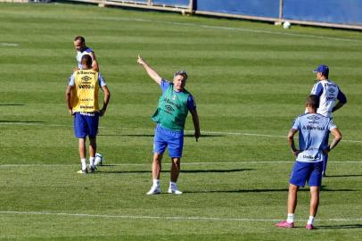  PORTO ALEGRE, RS, BRASIL,23/09/2019- Treino do Grêmio que ocorreu na tarde desta Segunda Feira. (FOTOGRAFO: ROBINSON ESTRÁSULAS / AGENCIA RBS)