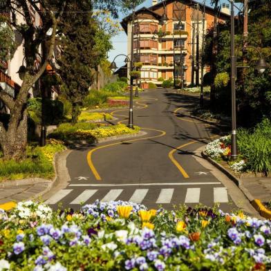 Rua Torta, em Gramado. 