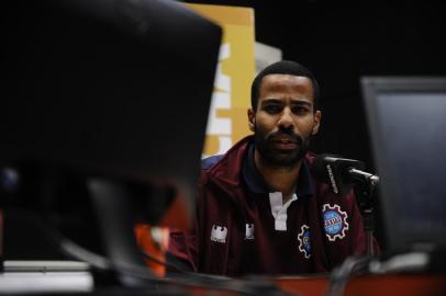  CAXIAS DO SUL, RS, BRASIL (24/09/2019)Show dos esportes edição Gaúcha Serra com apresentação de Eduardo Costa e Marcelo Rocha. Convidado, jogador do Ser Caxias, Tárcio. (Antonio Valiente/Agência RBS)