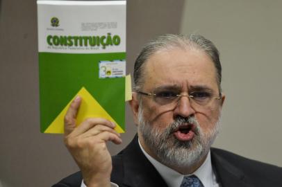 Antônio Augusto Brandão de Aras, indicado para o cargo de procurador-geral da República, durante sabatina na Comissão de Constituição e Justiça (CCJ) do Senado. Foto: Marcelo Camargo/Agência Brasil