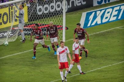 partida entre flamengo e internacionalRIO DE JANEIRO (RJ), 25.09.2019 - Futebol / Flamengo x Internacional - bruno henrique comemora na partida entre Flamengo e Internacional , valida pela 21a rodada do campeonato brasileiro 2019, realizada no estadio Jornalista Mario Filho,Maracana, nesta quarta feira(25) (Foto: Magá Jr/Ofotográfico/Folhapress)Local: Rio de Janeiro ;Rio de Janeiro ;Brasil