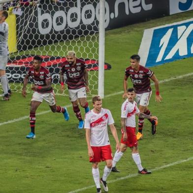 partida entre flamengo e internacionalRIO DE JANEIRO (RJ), 25.09.2019 - Futebol / Flamengo x Internacional - bruno henrique comemora na partida entre Flamengo e Internacional , valida pela 21a rodada do campeonato brasileiro 2019, realizada no estadio Jornalista Mario Filho,Maracana, nesta quarta feira(25) (Foto: Magá Jr/Ofotográfico/Folhapress)Local: Rio de Janeiro ;Rio de Janeiro ;Brasil