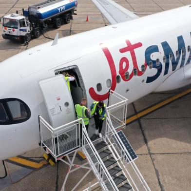 Avião da companhia aérea JetSMART