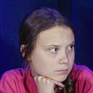 Activist Greta Thunberg attends a press conference where 16 children from across the world, present their official human rights complaint on the climate crisis to the United Nations Committee on the Rights of the Child at the UNICEF Building on September 23, 2019 in New York City. (Photo by Kena Betancur / AFP)