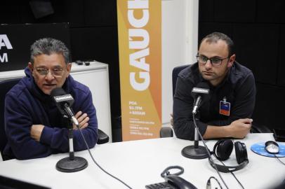  CAXIAS DO SUL, RS, BRASIL (27/09/2019)Show dos esportes edição Gaúcha Serra com apresentação de Eduardo Costa e Pedro Petrucci. Convidados de hoje, Lucas Zanella e (completar). (Antonio Valiente/Agência RBS)