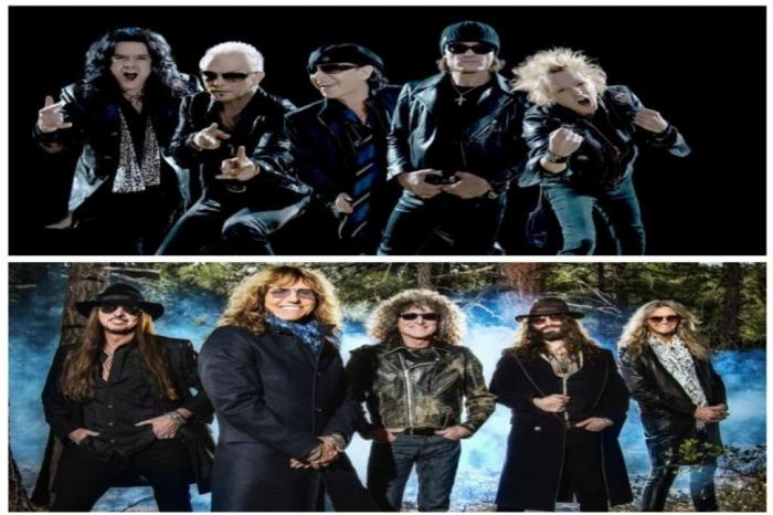 Montagem sobre fotos Scorpions / Divulgação