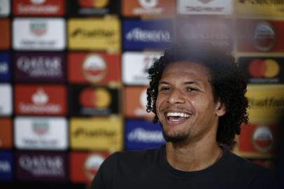  PORTO ALEGRE, RS, BRASIL - 01.10.2019 - Coletiva do jogador Willian Arão do Flamengo. (André Ávila/Agencia RBS)