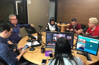 Sala de Redação projeta Grêmio e Flamengo, pela semifinal da Libertadores