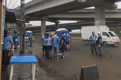 Torcedores já estão na Arena para o primeiro jogo da semifinal contra o Flamengo