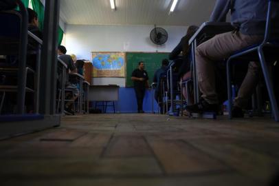  CACHOEIRINHA - RS - BR - 30.09.2019Esvaziamento do Ensino Médio.Escola Osvaldo Camargo onde alunos vão desistindo de estudar ao longo do ano.FOTÓGRAFO: TADEU VILANI AGÊNCIARBS -  Editoria/Caderno: Editoria Sua Vida