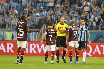  PORTO ALEGRE, RS, BRASIL - 02.10.2019 - Grêmio recebe o Flamengo pelo primeiro jogo da semifinal da Libertadores da América. (Foto: Lauro Alves/Agencia RBS)