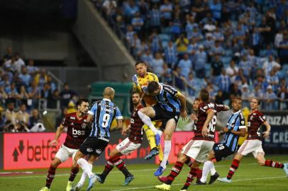  PORTO ALEGRE, RS, BRASIL - 02.10.2019 - Grêmio recebe o Flamengo pelo primeiro jogo da semifinal da Libertadores da América. (Foto: Lauro Alves/Agencia RBS)