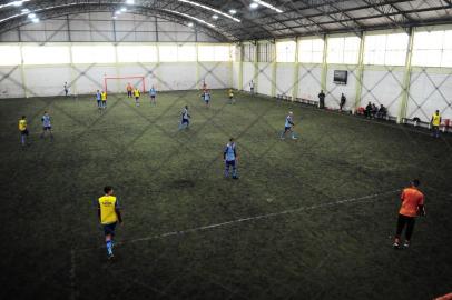  CAXIAS DO SUL, RS, BRASIL, 04/10/2019. Treino do Caxias na quadra do ginásio Por do Sol, bairro Santa Lúcia. O Caxias está disputando a copa Seu Verardi. (Porthus Junior/Agência RBS)