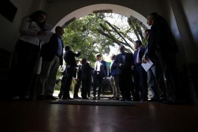  PORTO ALEGRE, RS, BRASIL, 07/10/2019- Governador Eduardo Leite encontra-se com deputados. (FOTOGRAFO: LAURO ALVES / AGENCIA RBS)