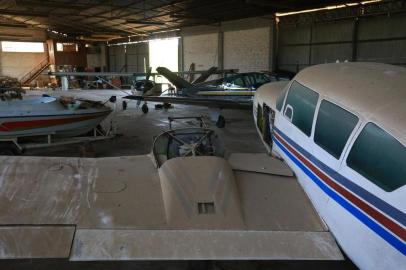  SAPIRANGA, RS, BRASIL - 09.10.2019 - Fotos do hangar que era do empresário que foi morto por golpistas. (Tadeu Vilani/Agencia RBS)