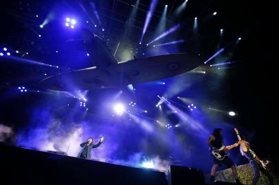  PORTO ALEGRE, RS, BRASIL - 09.10.2019 - A banda britânica Iron Maiden faz show na Arena do Grêmio. (Foto: Félix Zucco/Agencia RBS)