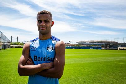  PORTO ALEGRE, RS, BRASIL, 11/10/2019: Entrevista com jogador do grêmio Alisson Euler de Freitas Castro no CT Pres. Luiz Carvalho. (Foto: Omar Freitas / Agência RBS)Indexador: NGS