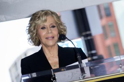 Jane Fonda arrested in climate protest at US Capitol(FILES) In this file photo taken on November 06, 2018 actress Jane Fonda attends the ceremony honoring actor Michael Douglas with a Star on Hollywood Walk of Fame, in Hollywood, California. - Oscar-winning actress Jane Fonda was arrested October 11, 2019, outside the US Capitol where she was protesting climate change and demanding action to help protect the environment. The 81-year-old film star and longtime activist was taken into custody along with several others after about 10 minutes of protesting on the Capitol steps, video posted on the Fondas Facebook page showed. (Photo by VALERIE MACON / AFP)Editoria: ACELocal: Los AngelesIndexador: VALERIE MACONSecao: weather scienceFonte: AFPFotógrafo: STF