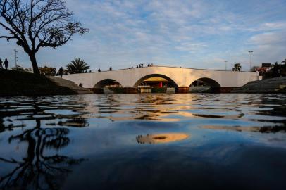  PORTO ALEGRE, RS, BRASIL,22/08/2019- A prefeitura de Porto Alegre entrega à população as obras de reurbanização do Largo dos Açorianos, nesta quinta-feira, às 17h.(Foto: Marco Favero / Agencia RBS)