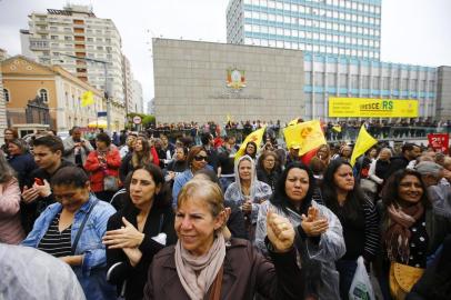  PORTO ALEGRE, RS, BRASIL,15/10/2019 Cpers realiza ato público. (FOTOGRAFO: LAURO ALVES / AGENCIA RBS)