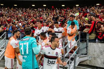 FORTALEZA-FLAMENGO/RJFortaleza (CE), 16/10/2019 - Fortaleza x Flamengo/RJ - Gol do Renê do Flamengo - Partida válida pela 26ª rodada do Campeonato Brasileiro da série A, realizada na noite desta quarta-feira, 16. (Foto: Ronaldo Oliveira/Photo Premium/Folhapress)Local: Fortaleza ;CearÃ¡ ;Brasil