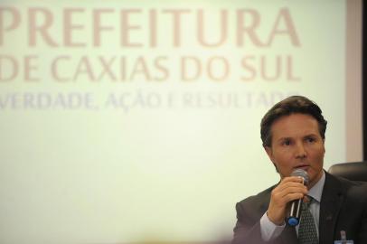 CAXIAS DO SUL, RS, BRASIL, 14/03/2019Coletiva de dois anos como prefeito de Caxias do Sul de Daniel Guerra. Prefeito Daniel Guerra(Lucas Amorelli/ Agência RBS)