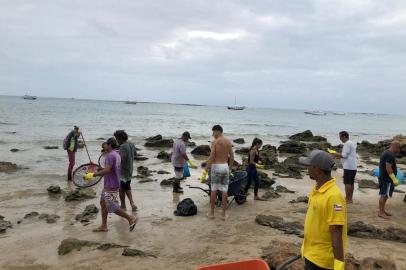  CAIRO, BH, BRASIL, 22/10/2019- Manchas de óleo atingem praias de Morro de São Paulo. (Fotos: Prefeitura / Divulgação)