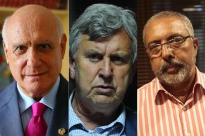 Lasier Martins, Luís Carlos Heinze e Paulo Paim, os senadores gaúchos