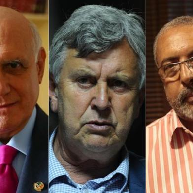 Lasier Martins, Luís Carlos Heinze e Paulo Paim, os senadores gaúchos