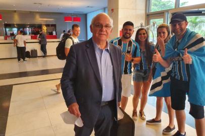 Presidente do Grêmio Romildo Bolzan Jr no Rio de Janeiro