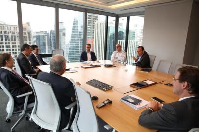 Governador Eduardo Leite reunião com direção do BTG