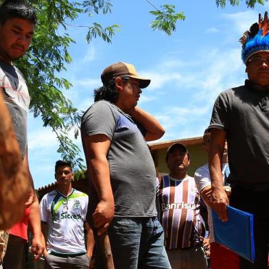  TENENTE PORTELA - RS- BR - 24.10.2019Conflito indígena na reserva da Guarita.Vice- cacique Vanderlei Ribeiro(COCAR), lidera o grupo que está em conflito com o cacique Carlinhos Alfaiate.FOTÓGRAFO: TADEU VILANI AGÊNCIA RBS